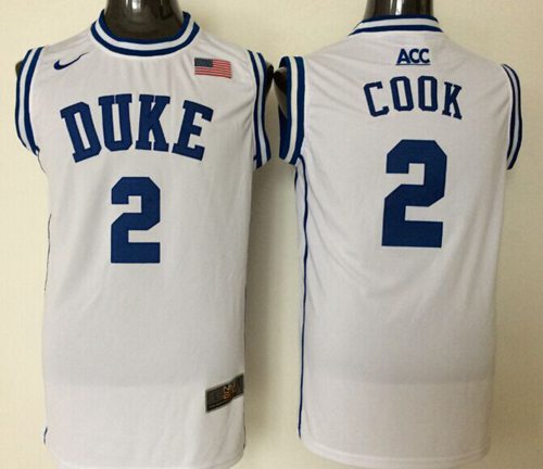 Blue Devils #2 Quinn Cook White Basketball Stitched NCAA Jersey Blue Devils #2 Quinn Cook White Basketball Stitched NCAA Jersey