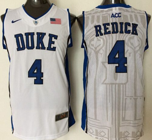 Blue Devils #4 J.J. Redick White Basketball Stitched NCAA Jersey Blue Devils #4 J.J. Redick White Basketball Stitched NCAA Jersey