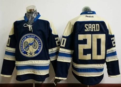 Blue Jackets #20 Brandon Saad Navy Blue Alternate Stitched NHL Jersey Blue Jackets #20 Brandon Saad Navy Blue Alternate Stitched NHL Jersey