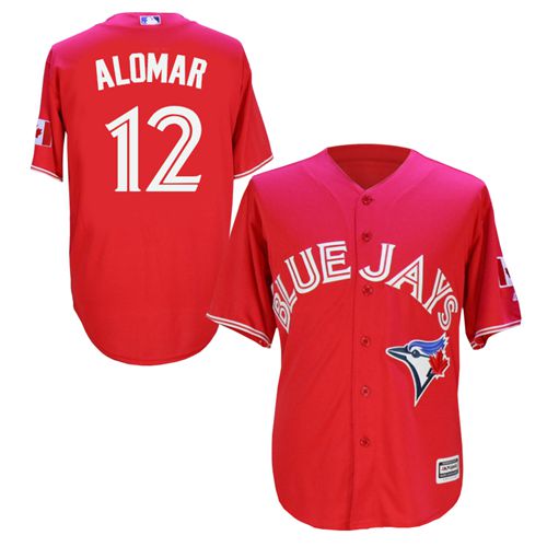 Blue Jays #12 Roberto Alomar Red New Cool Base Canada Day Stitched MLB Jersey Blue Jays #12 Roberto Alomar Red New Cool Base Canada Day Stitched MLB Jersey