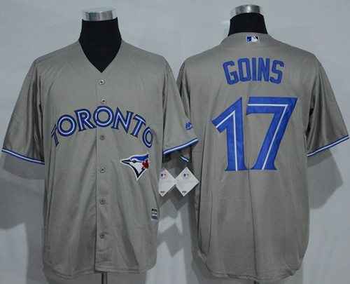 Blue Jays #17 Ryan Goins Grey New Cool Base Stitched MLB Jersey Blue Jays #17 Ryan Goins Grey New Cool Base Stitched MLB Jersey
