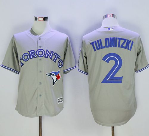 Blue Jays #2 Troy Tulowitzki Grey New Cool Base 40th Anniversary Stitched MLB Jersey Blue Jays #2 Troy Tulowitzki Grey New Cool Base 40th Anniversary Stitched MLB Jersey