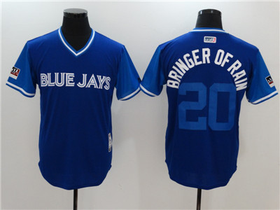 Blue Jays #20 Josh Donaldson Bringer Of Rain Royal 2018 Players' Weekend Authentic Team Jersey Blue Jays #20 Josh Donaldson Bringer Of Rain Royal 2018 Players' Weekend Authentic Team Jersey
