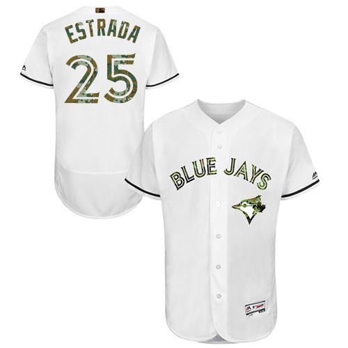 Blue Jays #25 Marco Estrada White Flexbase Authentic Collection 2016 Memorial Day Stitched MLB Jersey Blue Jays #25 Marco Estrada White Flexbase Authentic Collection 2016 Memorial Day Stitched MLB Jersey