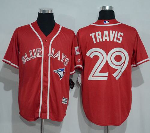 Blue Jays #29 Devon Travis Red New Cool Base Canada Day Stitched MLB Jersey Blue Jays #29 Devon Travis Red New Cool Base Canada Day Stitched MLB Jersey
