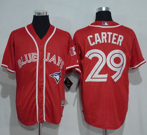 Blue Jays #29 Joe Carter Red New Cool Base Canada Day Stitched MLB Jersey Blue Jays #29 Joe Carter Red New Cool Base Canada Day Stitched MLB Jersey