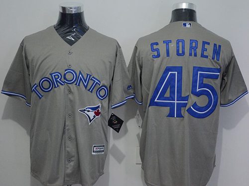 Blue Jays #45 Drew Storen Grey New Cool Base Stitched MLB Jersey Blue Jays #45 Drew Storen Grey New Cool Base Stitched MLB Jersey