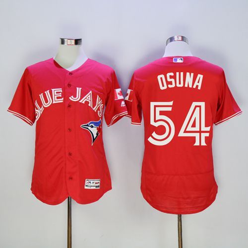 Blue Jays #54 Roberto Osuna Red Flexbase Authentic Collection Canada Day Stitched MLB Jersey Blue Jays #54 Roberto Osuna Red Flexbase Authentic Collection Canada Day Stitched MLB Jersey