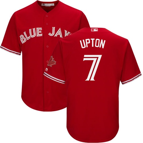 Blue Jays #7 B.J. Upton Red Cool Base Canada Day Stitched Youth MLB Jersey Blue Jays #7 B.J. Upton Red Cool Base Canada Day Stitched Youth MLB Jersey