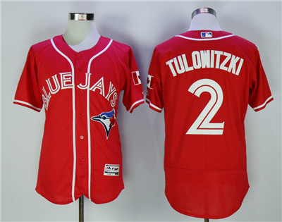 Blue Jays 2 Troy Tulowitzki Red Alternate Flexbase Jersey Blue Jays 2 Troy Tulowitzki Red Alternate Flexbase Jersey