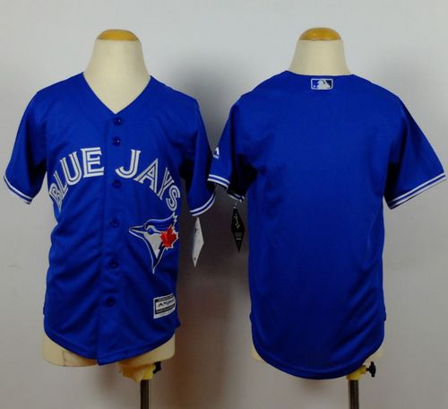 Blue Jays Blank Blue Cool Base Stitched Youth MLB Jersey Blue Jays Blank Blue Cool Base Stitched Youth MLB Jersey