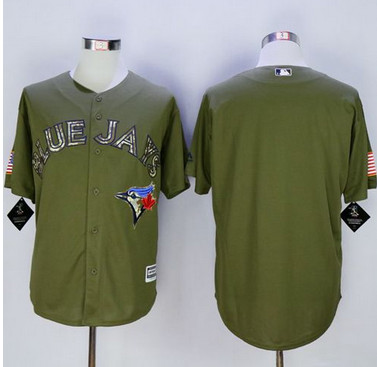Blue Jays Blank Green Camo New Cool Base Stitched MLB Jersey