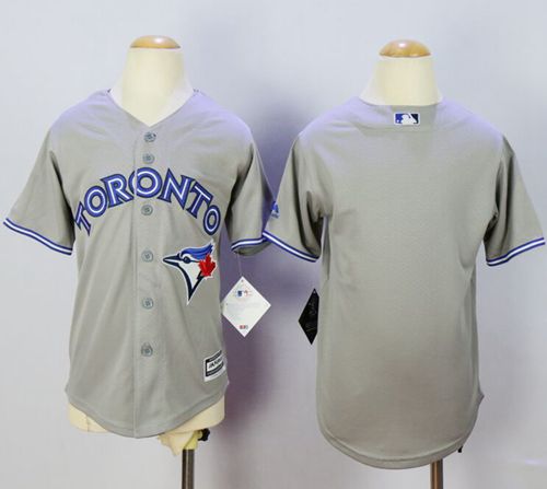Blue Jays Blank Grey Cool Base Stitched Youth MLB Jersey Blue Jays Blank Grey Cool Base Stitched Youth MLB Jersey