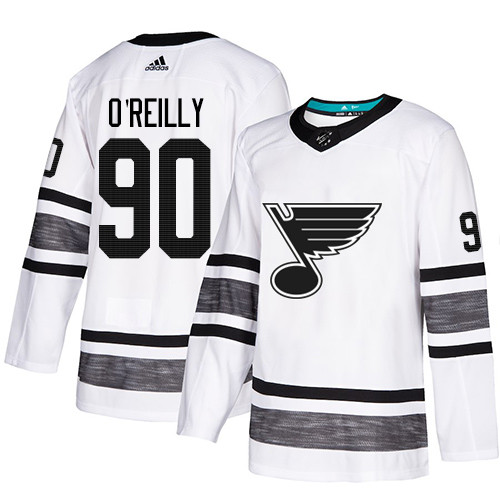 Blues #90 Ryan O'Reilly White Authentic 2019 All-Star Stitched Youth Hockey Jersey