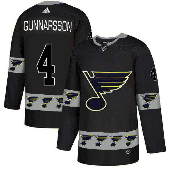 Blues 4 Carl Gunnarsson Black Team Logos Fashion Adidas Jersey Blues 4 Carl Gunnarsson Black Team Logos Fashion Adidas Jersey