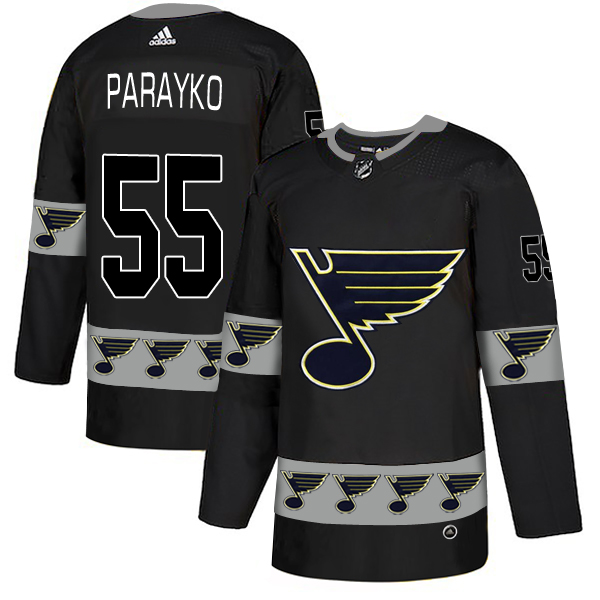 Blues 55 Colton Parayko Black Team Logos Fashion Adidas Jersey Blues 55 Colton Parayko Black Team Logos Fashion Adidas Jersey