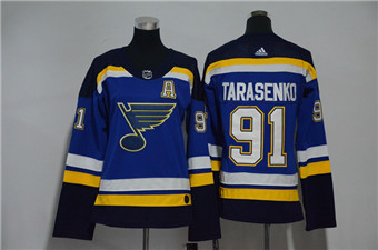 Blues 91 Vladimir Tarasenko Blue Women Adidas Jersey Blues 91 Vladimir Tarasenko Blue Women Adidas Jersey