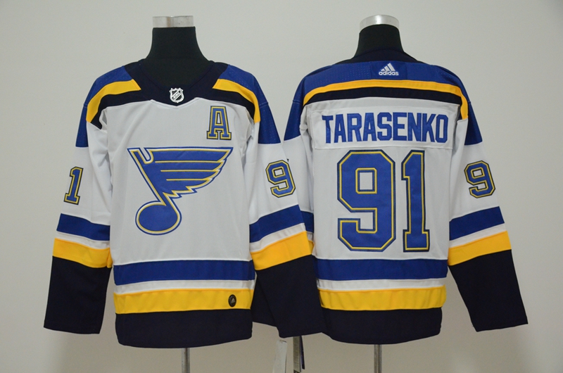 Youth Blues 91 Vladimir Tarasenko White Adidas Jersey