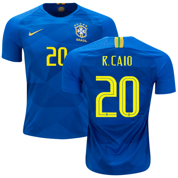 Brazil #20 R. Caio Away Soccer Country Jersey Brazil #20 R. Caio Away Soccer Country Jersey