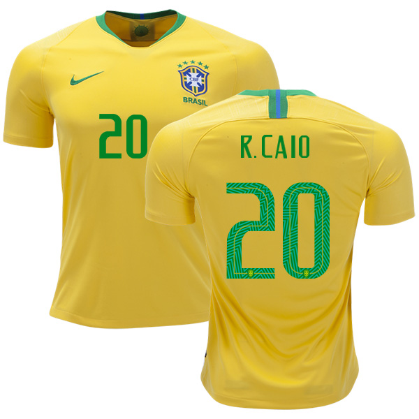 Brazil #20 R. Caio Home Soccer Country Jersey Brazil #20 R. Caio Home Soccer Country Jersey