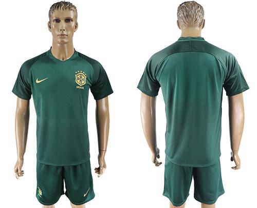 Brazil Blank Away Soccer Country Jersey