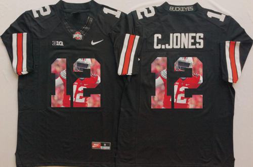 Buckeyes #12 Cardale Jones Black Player Fashion Stitched NCAA Jersey Buckeyes #12 Cardale Jones Black Player Fashion Stitched NCAA Jersey