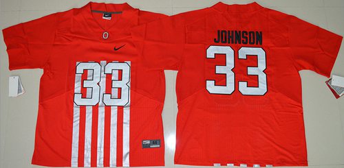 Buckeyes #33 Pete Johnson Red Alternate Elite Stitched NCAA Jersey Buckeyes #33 Pete Johnson Red Alternate Elite Stitched NCAA Jersey