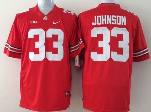 Buckeyes #33 Pete Johnson Red Stitched Youth NCAA Jersey Buckeyes #33 Pete Johnson Red Stitched Youth NCAA Jersey