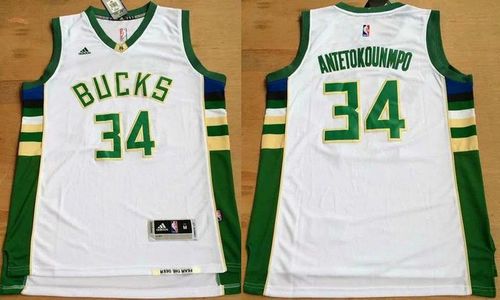 Bucks #34 Giannis Antetokounmpo White Revolution 30 Stitched NBA Jersey Bucks #34 Giannis Antetokounmpo White Revolution 30 Stitched NBA Jersey