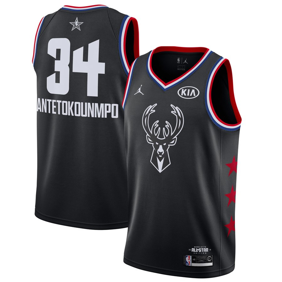Bucks 34 Giannis Antetokounmpo Black 2019 NBA All-Star Game Jordan Brand Swingman Jersey Bucks 34 Giannis Antetokounmpo Black 2019 NBA All-Star Game Jordan Brand Swingman Jersey