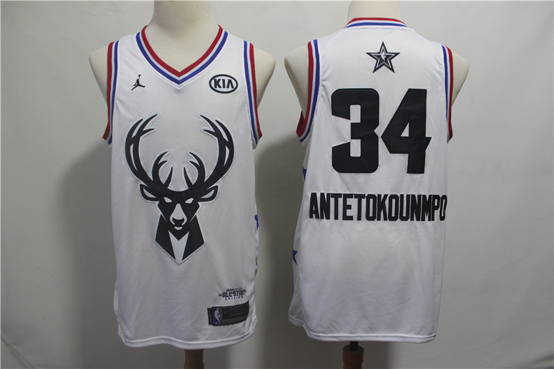 Bucks 34 Giannis Antetokounmpo White 2019 NBA All-Star Game Jordan Brand Swingman Jersey Bucks 34 Giannis Antetokounmpo White 2019 NBA All-Star Game Jordan Brand Swingman Jersey