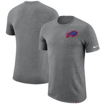 Buffalo Bills Nike Marled Patch T-Shirt - Heathered Gray Buffalo Bills Nike Marled Patch T-Shirt - Heathered Gray