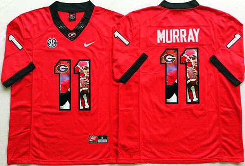 Bulldogs #11 Aaron Murray Red Player Fashion Stitched NCAA Jersey Bulldogs #11 Aaron Murray Red Player Fashion Stitched NCAA Jersey