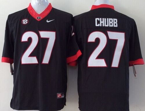 Bulldogs #27 Nick Chubb Black Stitched Youth NCAA Jersey Bulldogs #27 Nick Chubb Black Stitched Youth NCAA Jersey