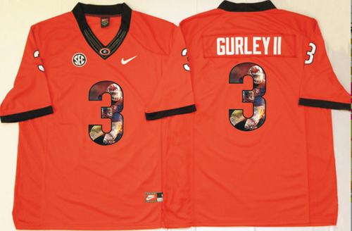 Bulldogs #3 Todd Gurley II Red Player Fashion Stitched NCAA Jersey Bulldogs #3 Todd Gurley II Red Player Fashion Stitched NCAA Jersey
