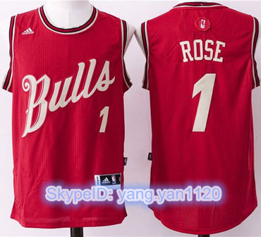 Bulls #1 Derrick Rose Red 2015-2016 Christmas Day Stitched NBA Jersey Bulls #1 Derrick Rose Red 2015-2016 Christmas Day Stitched NBA Jersey