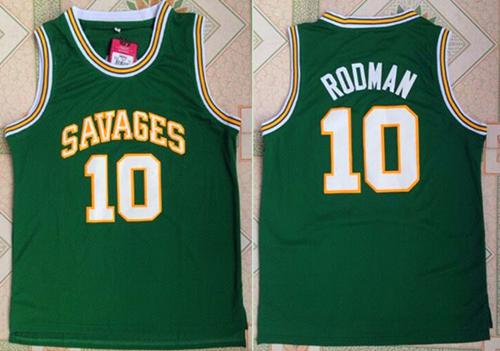 Bulls #10 Dennis Rodman Green Savage Storm College Stitched NBA Jersey Bulls #10 Dennis Rodman Green Savage Storm College Stitched NBA Jersey