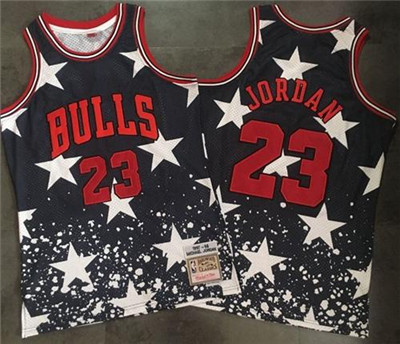 Bulls #23 Michael Jordan Navy Throwback 1997 4th of July Stitched NBA Jersey Bulls #23 Michael Jordan Navy Throwback 1997 4th of July Stitched NBA Jersey