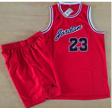 Bulls #23 Michael Jordan Red Anniversary A Set Stitched NBA Jersey
