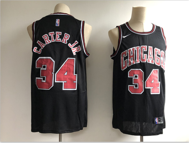 Bulls 34 Wendell Carter Jr. Black Nike Swingman Jersey Bulls 34 Wendell Carter Jr. Black Nike Swingman Jersey