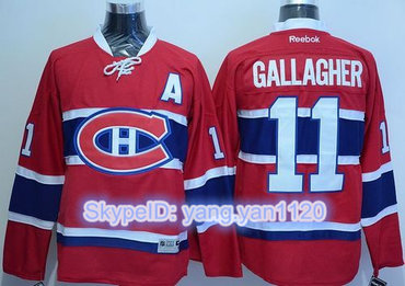 Canadiens #11 Brendan Gallagher Red Home Stitched NHL Jersey Canadiens #11 Brendan Gallagher Red Home Stitched NHL Jersey