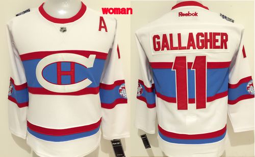 Canadiens #11 Brendan Gallagher White 2016 Winter Classic Women's Stitched NHL Jersey Canadiens #11 Brendan Gallagher White 2016 Winter Classic Women's Stitched NHL Jersey
