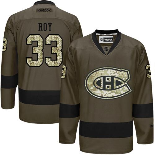 Canadiens #33 Patrick Roy Green Salute to Service Stitched NHL Jersey Canadiens #33 Patrick Roy Green Salute to Service Stitched NHL Jersey