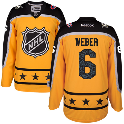 Canadiens #6 Shea Weber Yellow 2017 All-Star Atlantic Division Women's Stitched NHL Jersey Canadiens #6 Shea Weber Yellow 2017 All-Star Atlantic Division Women's Stitched NHL Jersey