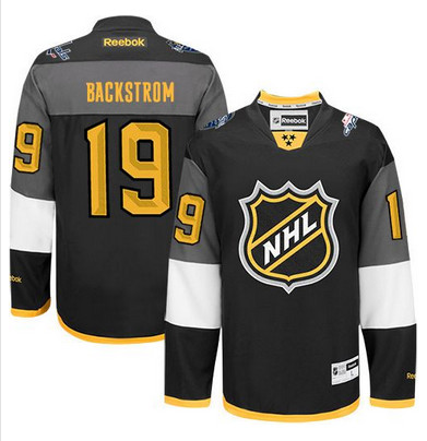 Capitals #19 Nicklas Backstrom Black 2016 All Star Stitched NHL Jersey