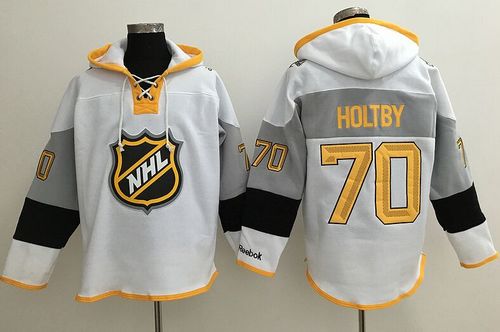 Capitals #70 Braden Holtby White 2016 All Star NHL Hoodie Capitals #70 Braden Holtby White 2016 All Star NHL Hoodie