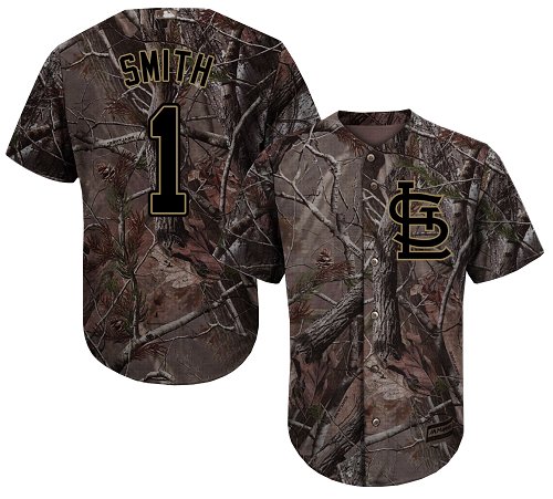 Cardinals #1 Ozzie Smith Camo Realtree Collection Cool Base Stitched Baseball Jersey Cardinals #1 Ozzie Smith Camo Realtree Collection Cool Base Stitched Baseball Jersey