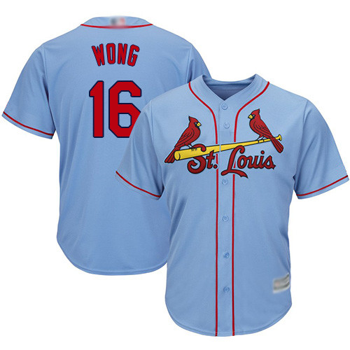 Cardinals #16 Kolten Wong Light Blue Cool Base Stitched Youth Baseball Jersey Cardinals #16 Kolten Wong Light Blue Cool Base Stitched Youth Baseball Jersey