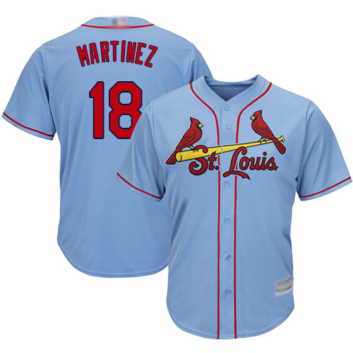 Cardinals #18 Carlos Martinez Light Blue Cool Base Stitched Youth Baseball Jersey Cardinals #18 Carlos Martinez Light Blue Cool Base Stitched Youth Baseball Jersey