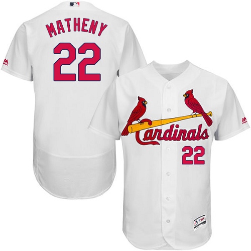 Cardinals #22 Mike Matheny White Flexbase Authentic Collection Stitched MLB Jersey Cardinals #22 Mike Matheny White Flexbase Authentic Collection Stitched MLB Jersey